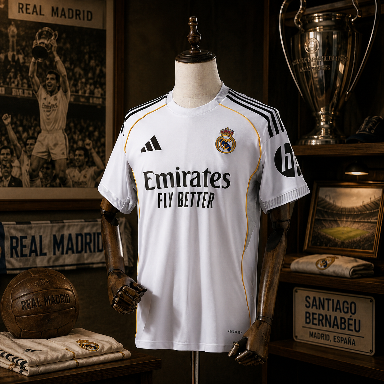 REAL MADRID HOME FAN VERSION SOLID JERSEY