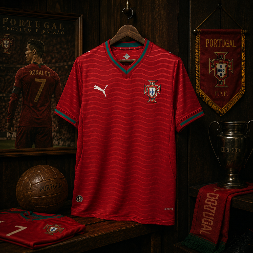 PORTUGAL HOME FAN VERSION SOLID JERSEY