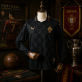 PORTUGAL BLACK SPECIAL EDITION FAN VERSION SOLID JERSEY