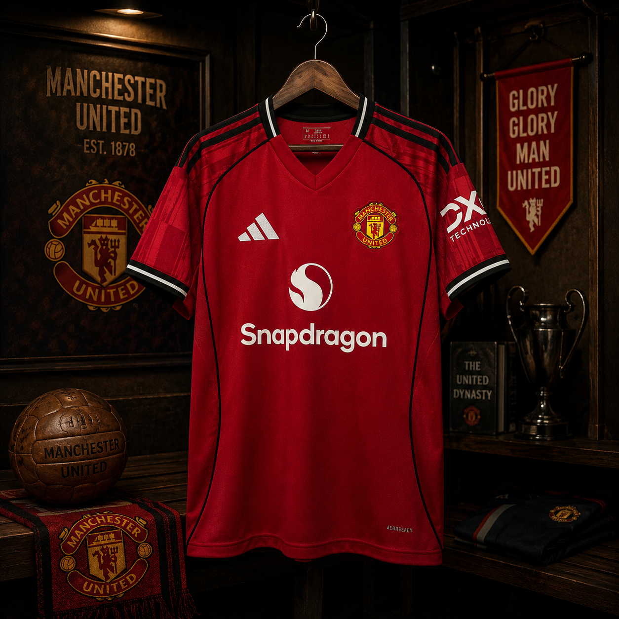 MAN UNITED FAN VERSION SOLID JERSEY
