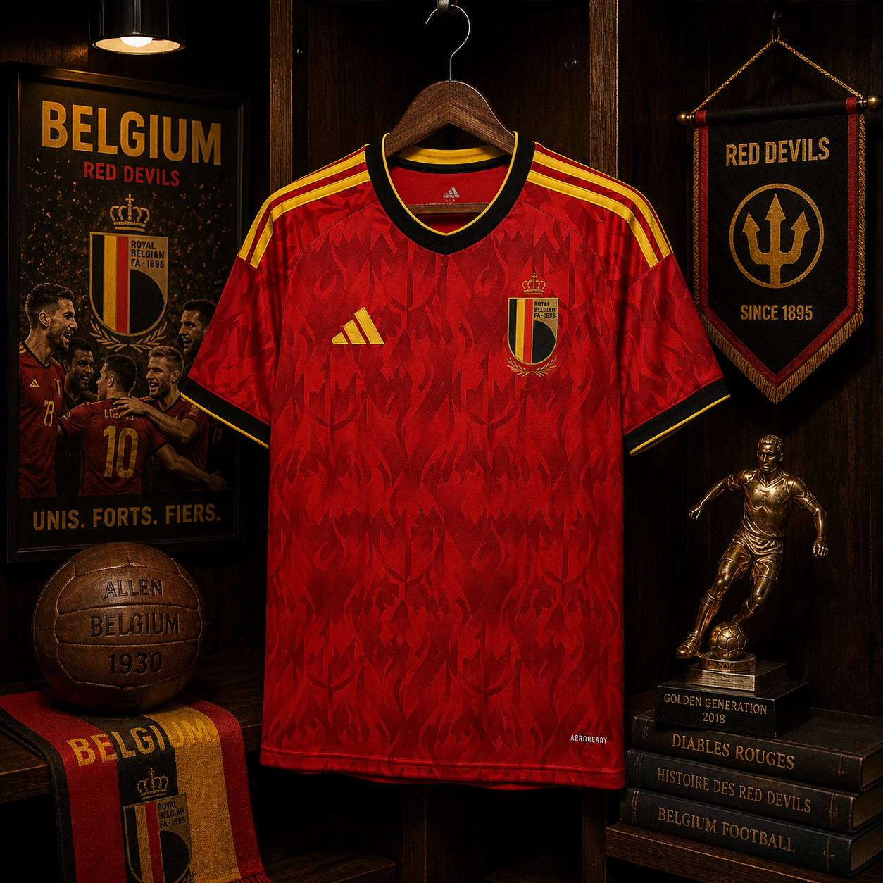 BELGIUM HOME FAN VERSION SOLID JERSEY