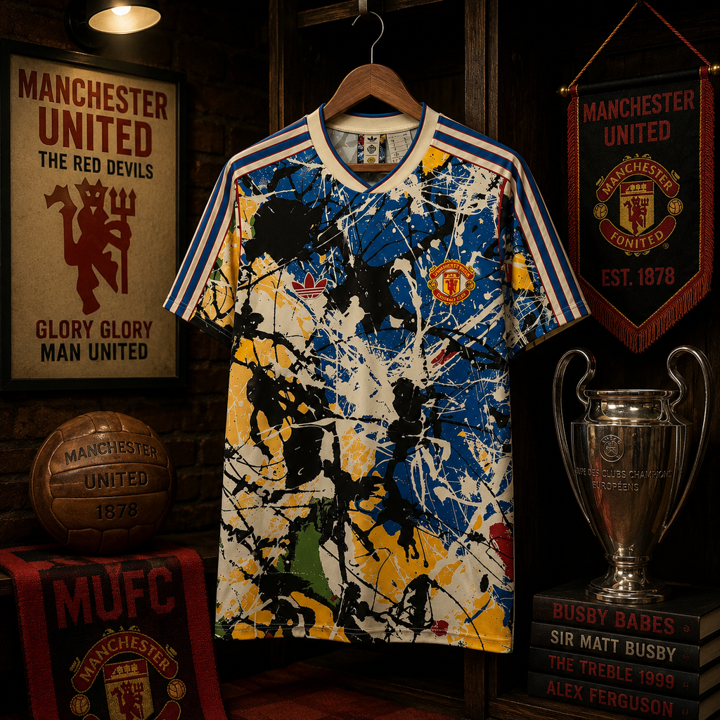 MAN UNITED STONE ROSES FAN VERSION SOLID JERSEY