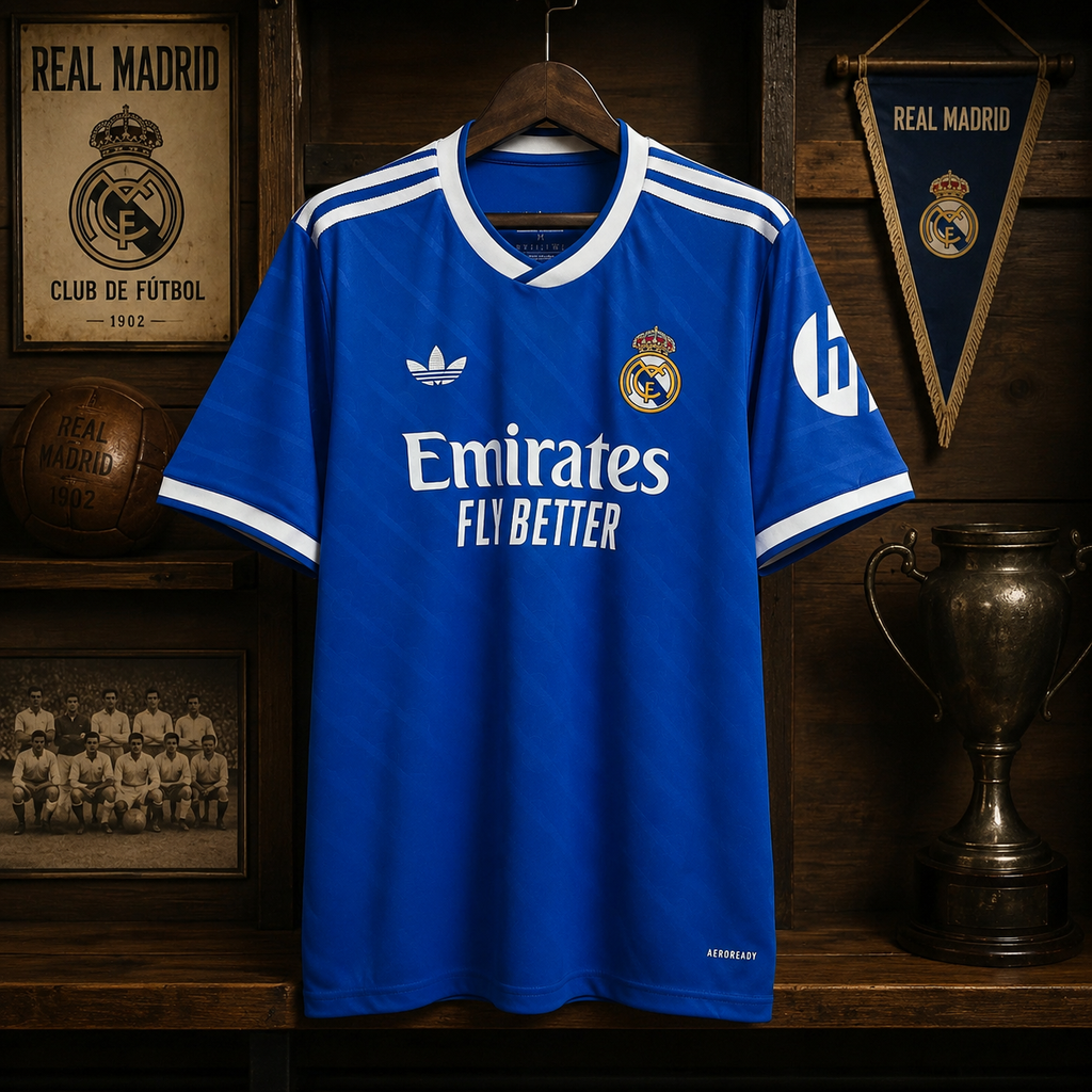 REAL MADRID THIRD FAN VERSION SOLID JERSEY