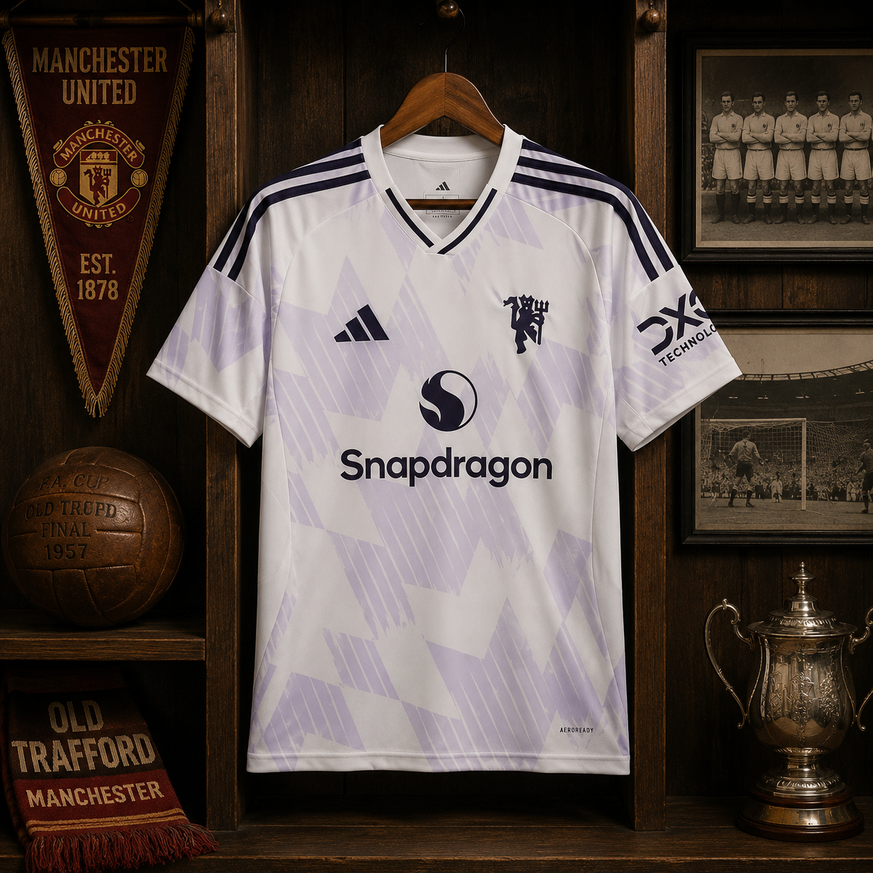 MAN UNITED AWAY FAN VERSION SOLID JERSEY