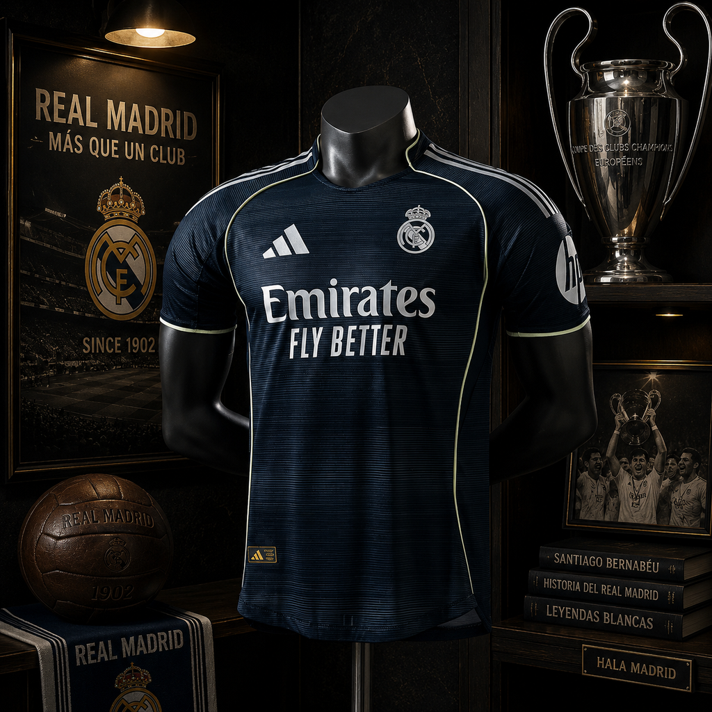 REAL MADRID AWAY PLAYER VERSION SOLID JERSEY