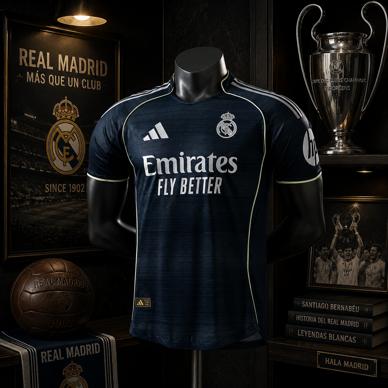 REAL MADRID AWAY PLAYER VERSION SOLID JERSEY