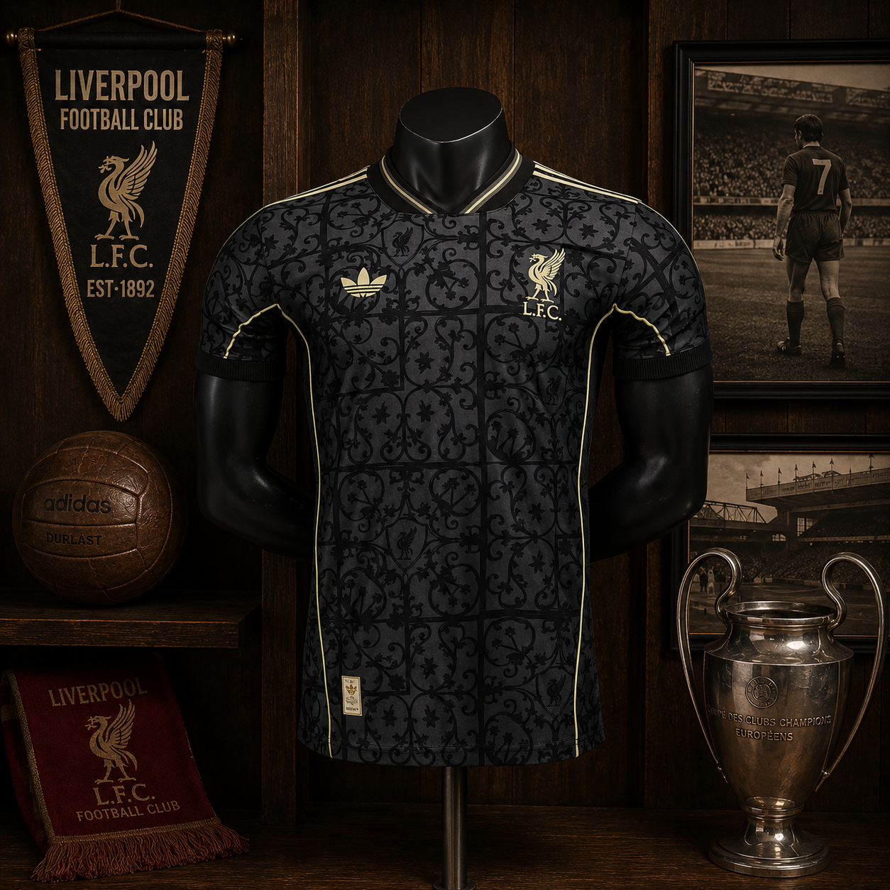 LFC BLACK ICON PLAYER VERSION SOLID JERSEY