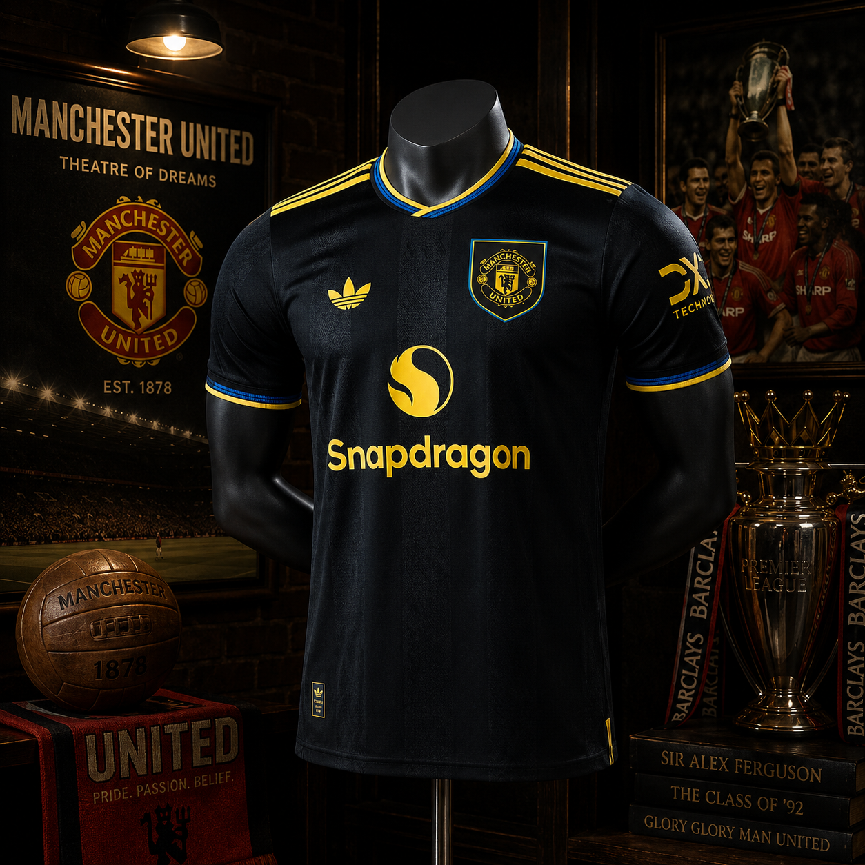 MAN UNITED THIRD PLAYER VERSION SOLID JERSEY