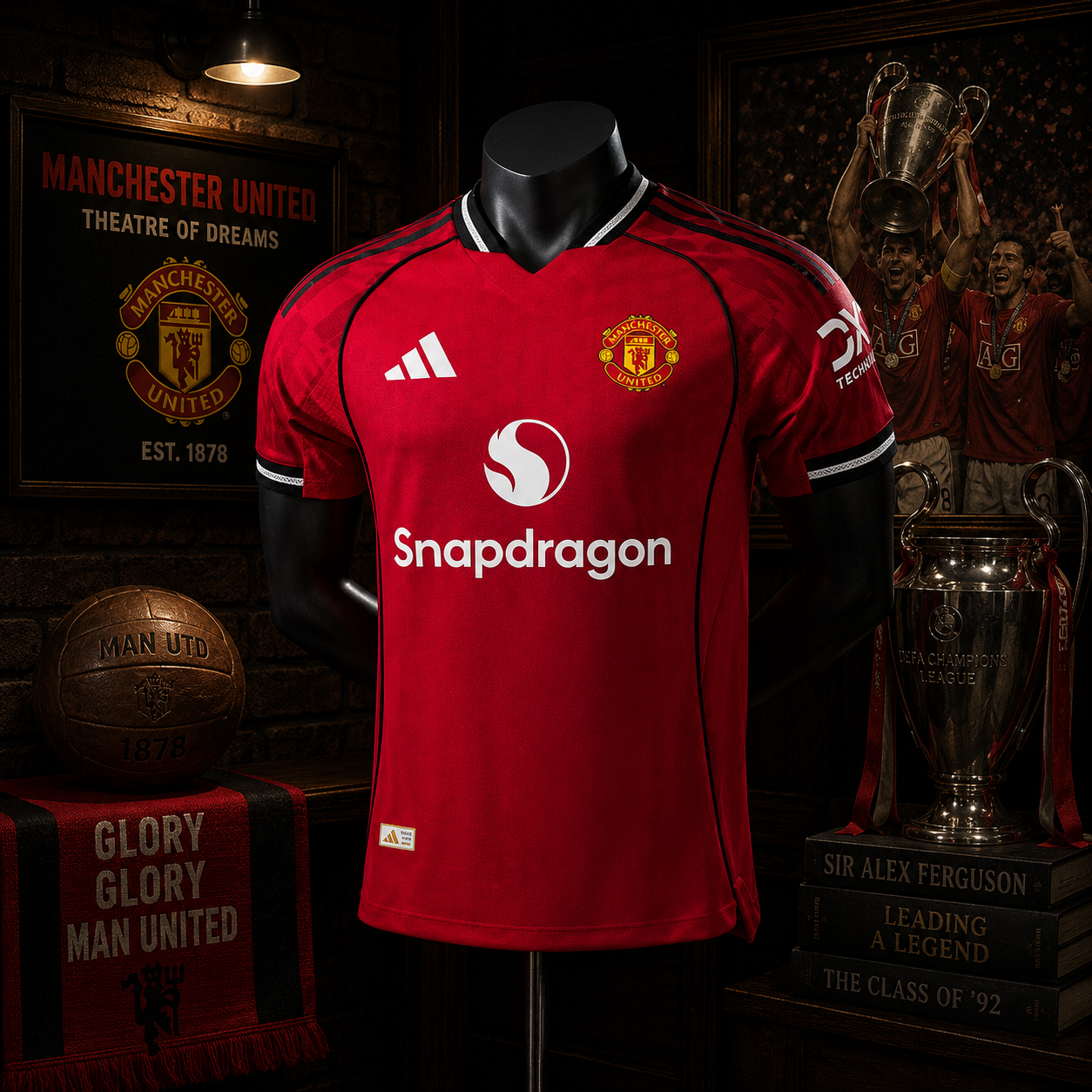 MAN UNITED HOME PLAYER VERSION SOLID JERSEY