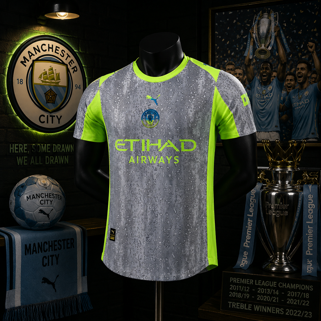 MAN CITY THIRD PLAYER VERSION SOLID JERSEY