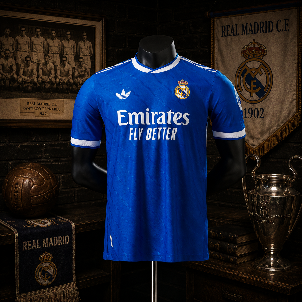 REAL MADRID THIRD PLAYER VERSION SOLID JERSEY