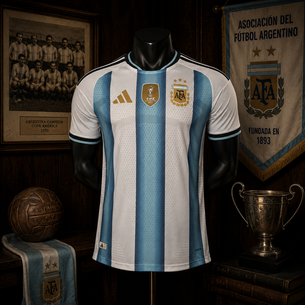 ARGENTINA HOME PLAYER VERSION SOLID JERSEY