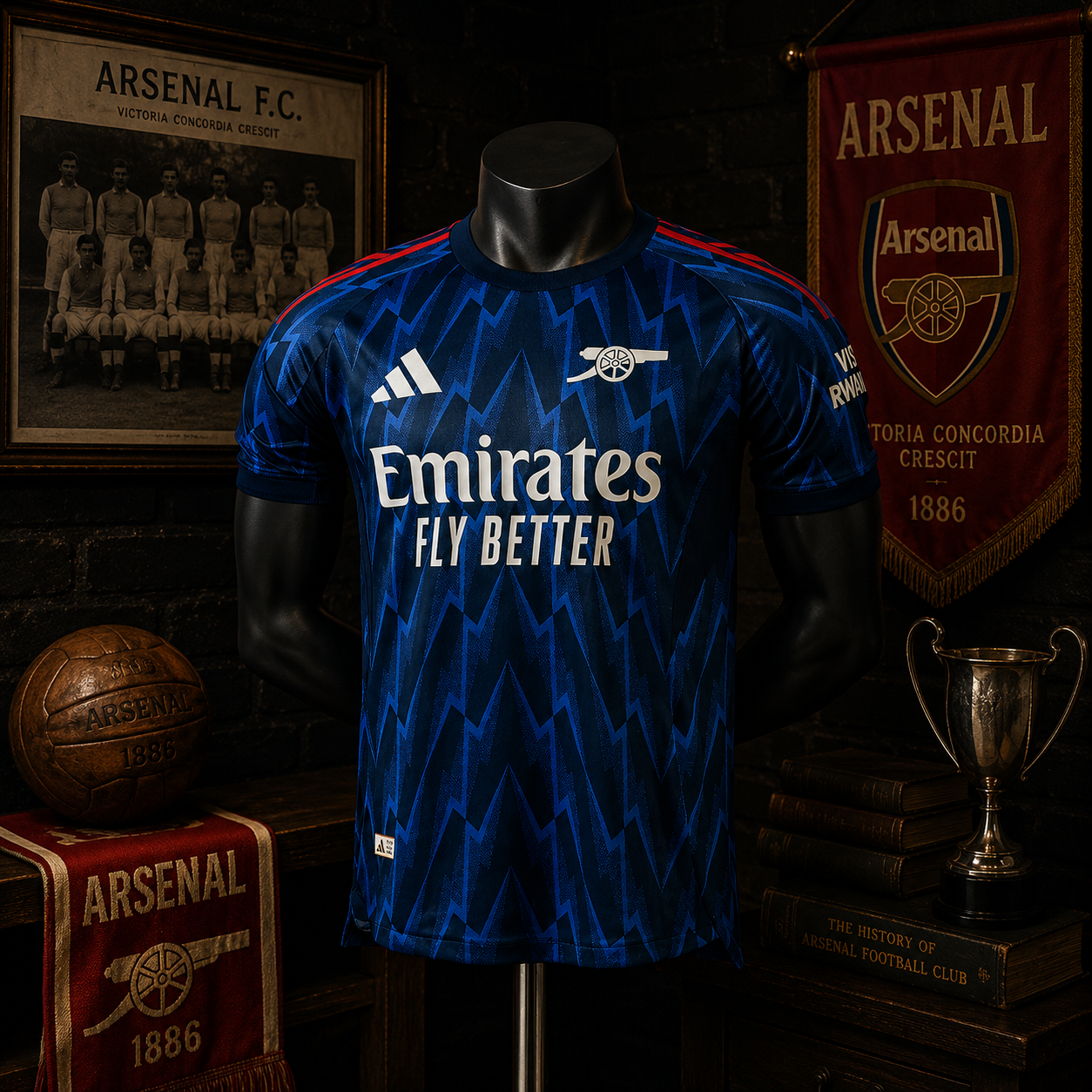 ARSENAL AWAY PLAYER VERSION SOLID JERSEY