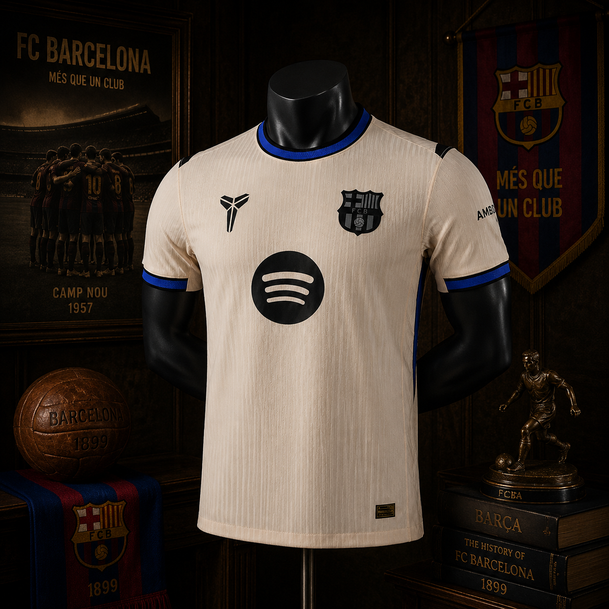 BARCA AWAY PLAYER VERSION SOLID JERSEY