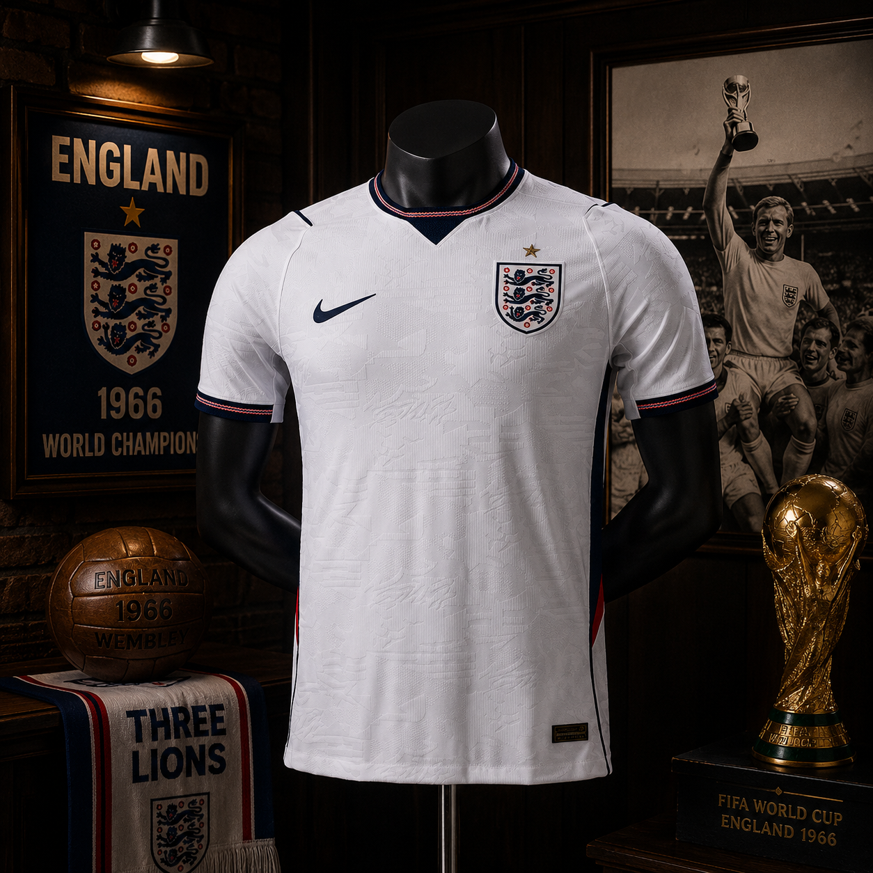 ENGLAND HOME PLAYER VERSION SOLID JERSEY