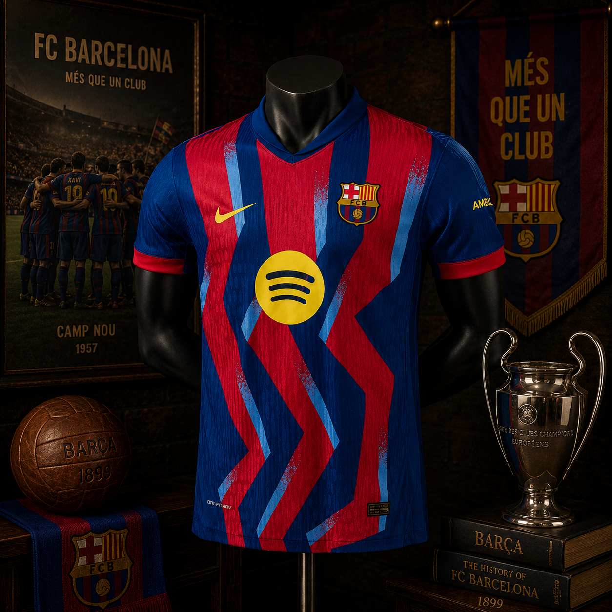 BARCA FOURTH PLAYER VERSION SOLID JERSEY