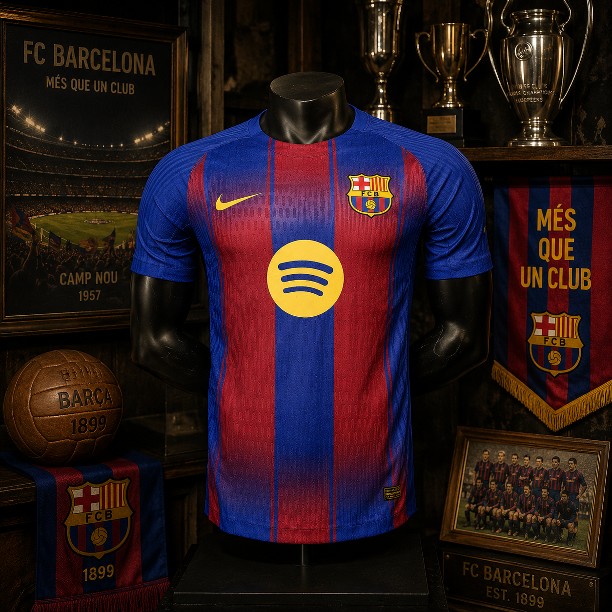 BARCA HOME PLAYER VERSION SOLID JERSEY