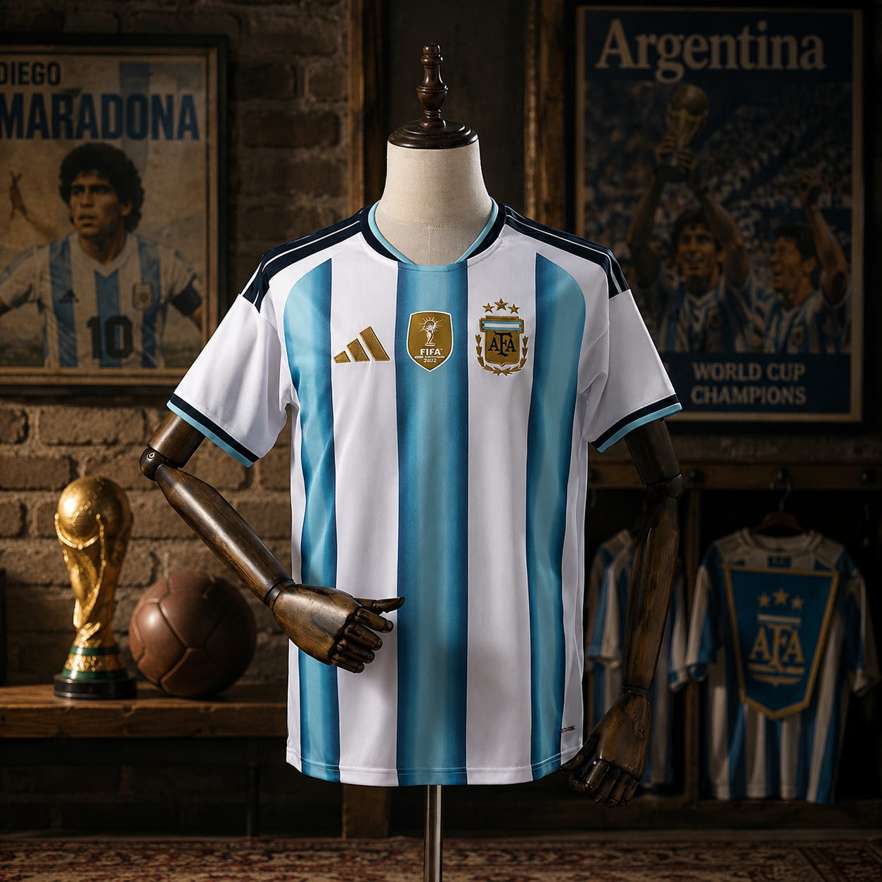 ARGENTINA HOME FAN VERSION SOILD JERSEY