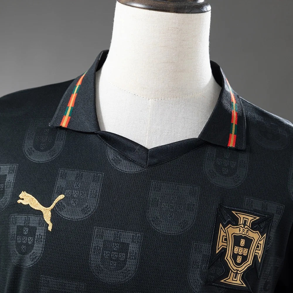 PORTUGAL BLACK SPECIAL EDITION FAN VERSION SOLID JERSEY
