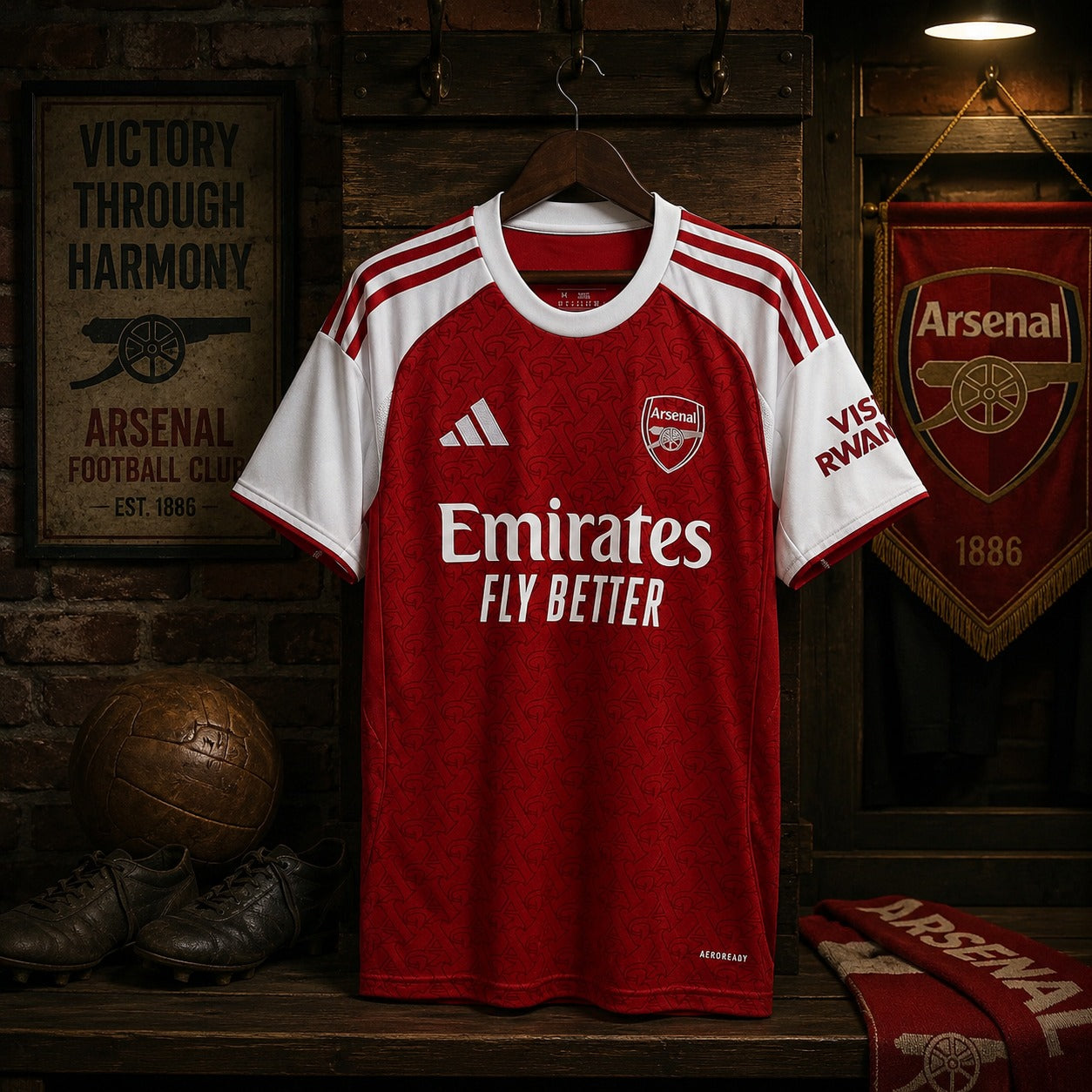 ARSENAL HOME FAN VERSION SOILD JERSEY